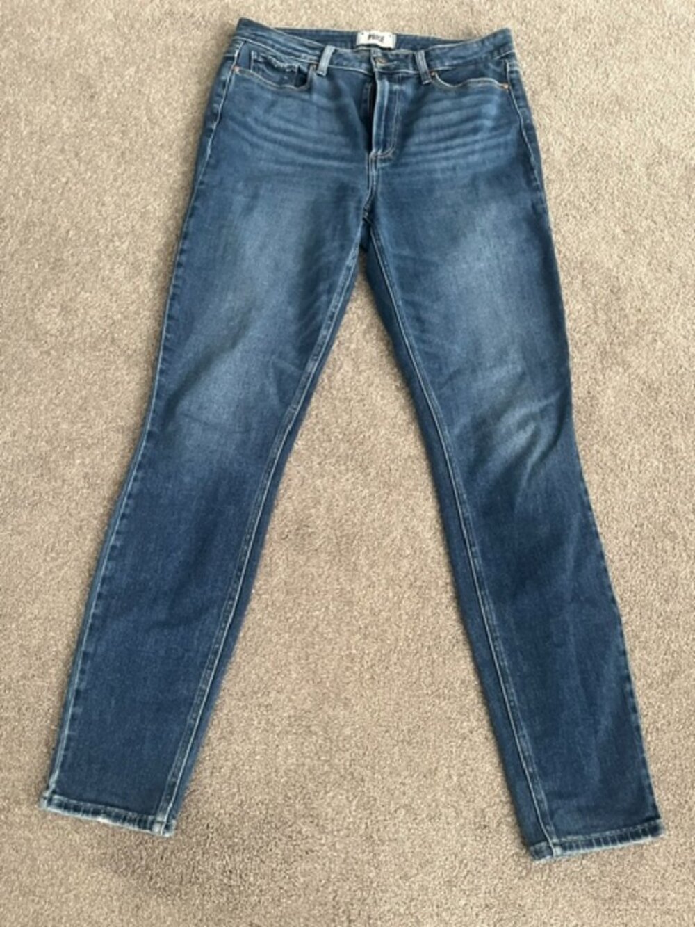 LUXURY PAIGE Premium Medium Wash Slim Skinny Jeans